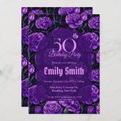 Beautiful Carnation Fantasy 20Th Birthday Einladung (Vorne/Hinten)