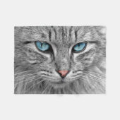 Beautiful Cat Close-up Fleecedecke (Vorderseite (Horizontal))