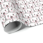 Beautiful Cat Face Cartoon Pattern Geschenkpapier (Rolleneckpunkt)