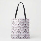 Beautiful Cat Face Cartoon Pattern Tasche (Vorderseite)