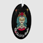 Beautiful Catrina Feliz Día de Muertos Ornament (Vorderseite)