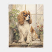 Beautiful Cavalier Spaniel Fleecedecke (Vorderseite)