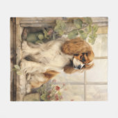Beautiful Cavalier Spaniel Fleecedecke (Vorderseite (Horizontal))