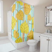 Beautiful cheerful autumn seamless pattern with co duschvorhang (Beispiel)