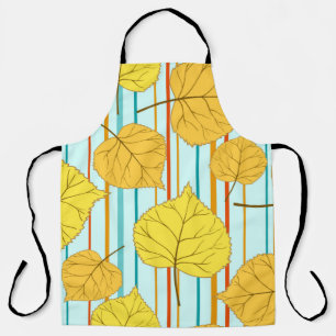 Beautiful cheerful autumn seamless pattern with co schürze