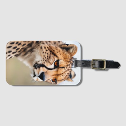 Beautiful Cheetah Gepäckanhänger (Vorderseite (Horizontal))