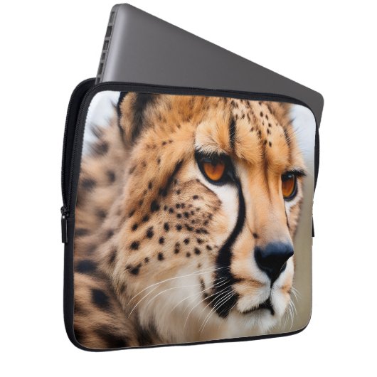 Beautiful Cheetah Laptopschutzhülle (Vorne Rechts)