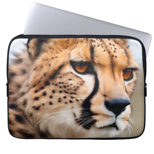 Beautiful Cheetah Laptopschutzhülle (Vorderseite)