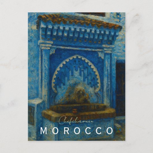 Beautiful Chefchaouen Marokko Blue City Postkarte (Vorderseite)