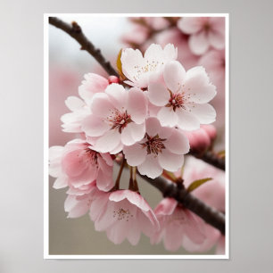 Beautiful Cherry Blossom Blume Wallfahrtskirche Ma Poster