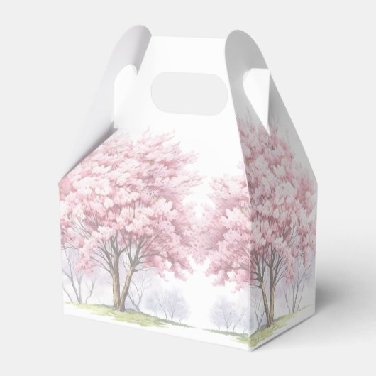 Beautiful Cherry Blossom Bridal Tee Geschenkschachtel (Rückseite)