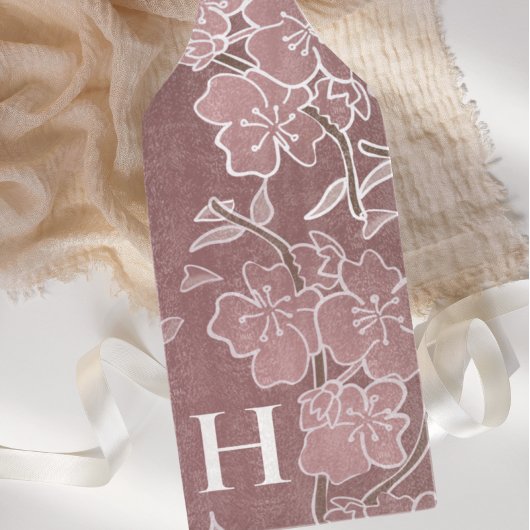 Beautiful Cherry Blossom Custom Monogram Schneidebrett