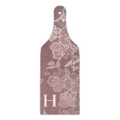Beautiful Cherry Blossom Custom Monogram Schneidebrett (Vorderseite)