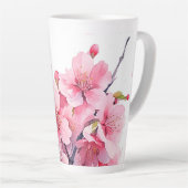 Beautiful Cherry Blossom Latte Tasse Cup (Rechte Ecke)