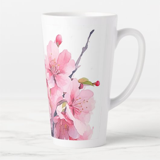Beautiful Cherry Blossom Latte Tasse Cup (Rechts)
