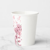 Beautiful Cherry Blossom Mixed Medium Print Pappbecher (Links)