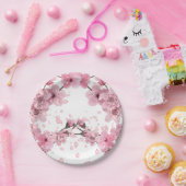 Beautiful Cherry Blossom Mixed Medium Print Pappteller (Party)