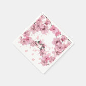 Beautiful Cherry Blossom Mixed Medium Print Serviette (Ecke)