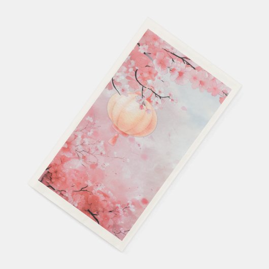 Beautiful Cherry Blossom Watercolor  Serviette (Ecke)