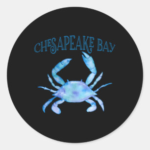 Beautiful Chesapeake Bay Blue Crab Chesapeake Bay Runder Aufkleber
