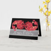 Beautiful Chic Floral Bouquet Rote Blume Geburtsta Karte (Gelbe Blume)