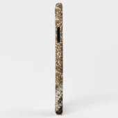 Beautiful Chic Girl Leopard Print Gold Glitzer Case-Mate iPhone Hülle (Hinten/Rechts)