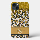 Beautiful Chic Imitate Glitzer Leopard Print Case-Mate iPhone Hülle (Rückseite)