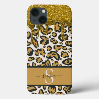 Beautiful Chic Imitate Glitzer Leopard Print Case-Mate iPhone Hülle