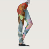 Beautiful Chic Mermaid Full Art Print Leggings (Rechts)