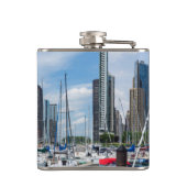 Beautiful Chicago Harbour Flachmann (Rückseite)