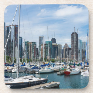 Beautiful Chicago Harbour Getränkeuntersetzer