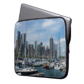 Beautiful Chicago Harbour Laptopschutzhülle (Vorderseite Links)