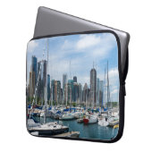 Beautiful Chicago Harbour Laptopschutzhülle (Vorderseite Links)