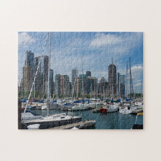 Beautiful Chicago Harbour Puzzle (Horizontal)