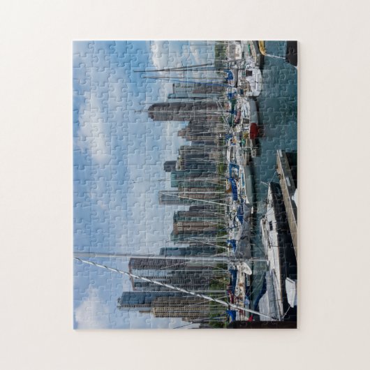 Beautiful Chicago Harbour Puzzle (Vertikal)