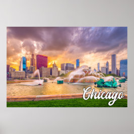 Beautiful Chicago, Illinois, Vereinigte Staaten Poster