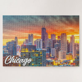 Beautiful Chicago, Illinois, Vereinigte Staaten Puzzle