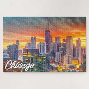 Beautiful Chicago, Illinois, Vereinigte Staaten Puzzle