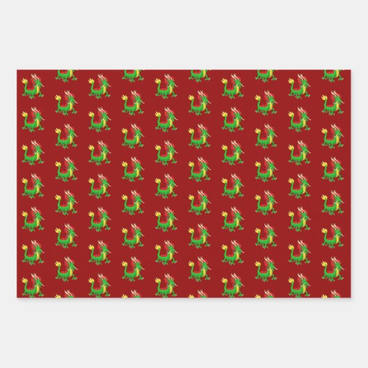 Beautiful Chinese New Year Dragon Geschenkpapier Set (Vorderseite 3)