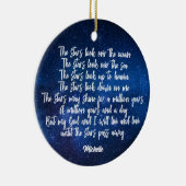 Beautiful Christian Prayer Stars Poem Personalized Keramik Ornament (Rechts)