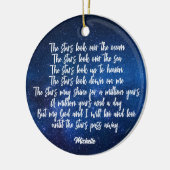 Beautiful Christian Prayer Stars Poem Personalized Keramik Ornament (Links)
