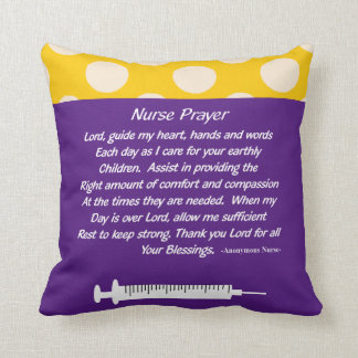 Beautiful Christlich Nurse Prayer Kissen Lila
