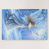 Beautiful Christmas Fairy with Dove Puzzle (Horizontal)