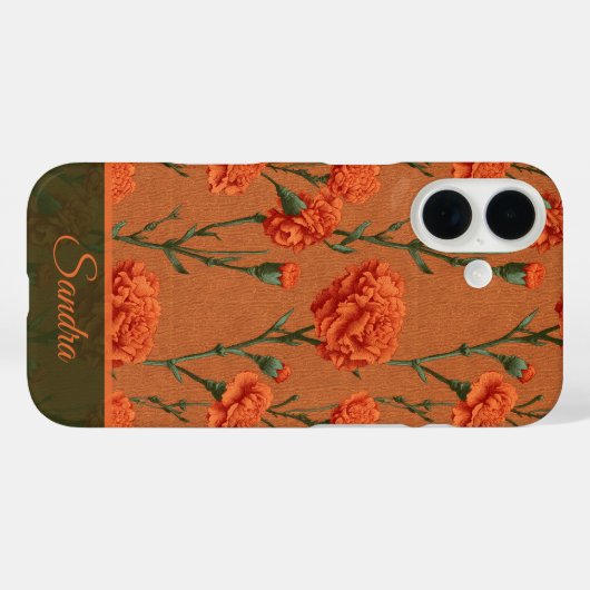 Beautiful Christmas Gift Carnation Custom Case-Mate iPhone Hülle (Rückseite (Horizontal))