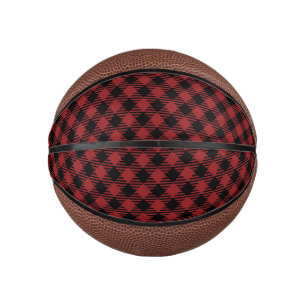 Beautiful Christmas Red Buffalo Kariert Mini Basketball