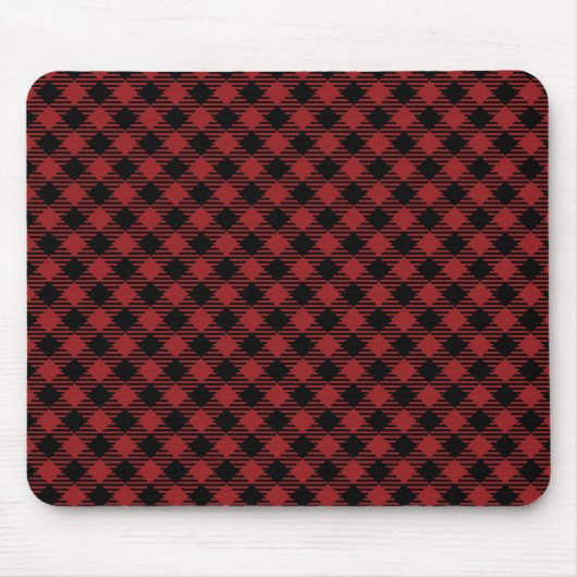 Beautiful Christmas Red Buffalo Kariert Mousepad (Vorne)
