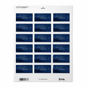 Beautiful Christmas Shooting Star Adressaufkleber (Vorne)