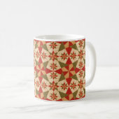 Beautiful Christmas Star Quilt Kaffeetasse (VorderseiteRechts)
