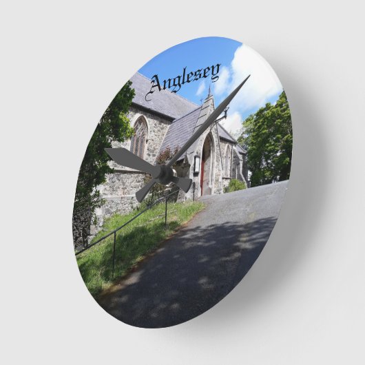 Beautiful Church Runde Wanduhr (Winkel)