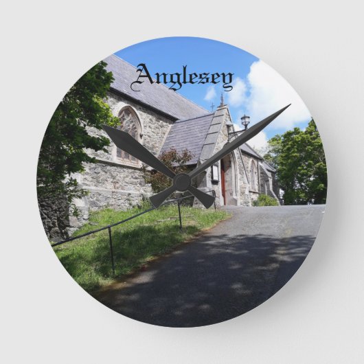 Beautiful Church Runde Wanduhr (Vorderseite)
